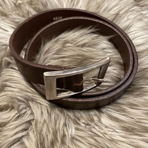 Buffalo David Bitton Brown Letter Belt